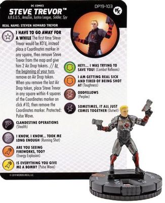 Steve Trevor #DP19-103 2019 Convention Exclusive DC Heroclix Heroclix 2019 Convention Exclusives (Sin Tarjeta)