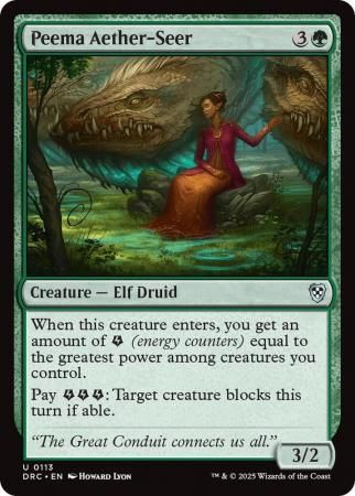 Peema Aether-Seer - 0113 Aetherdrift Commander Singles