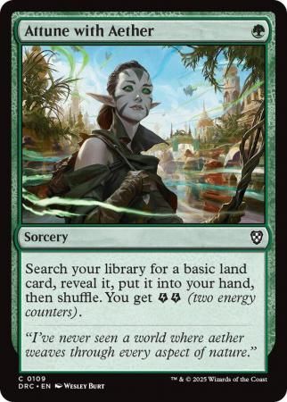Attune with Aether - 0109 Aetherdrift Commander Singles