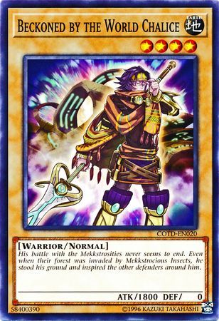 Beckoned by the World Chalice - COTD-EN020 - Common Unlimited Code of the Duelist Unlimited Singles (espanol)