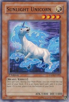 Sunlight Unicorn - ANPR-EN003 - Common 1st Edition Ancient Prophecy [ANPR] 1st Edition Singles