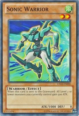 Sonic Warrior - LTGY-EN090 - Common Unlimited Lord of the Tachyon Galaxy Unlimited Singles