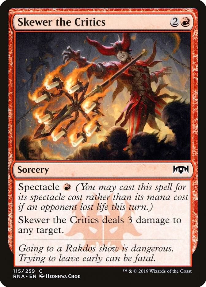 Skewer the Critics 115/259 - Ravnica Allegiance (RNA) (Español)