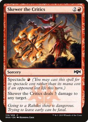 Skewer the Critics 115/259 - Ravnica Allegiance (RNA) (Español)