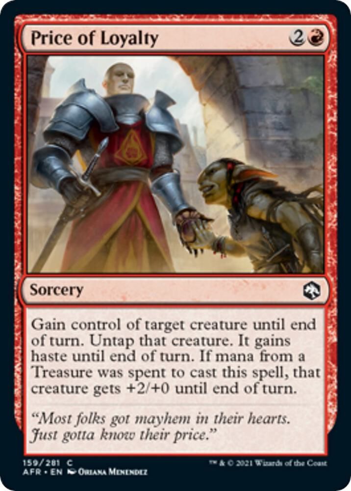 Price of Loyalty 159/281 - Adventures in the Forgotten Realms (AFR) (Español)