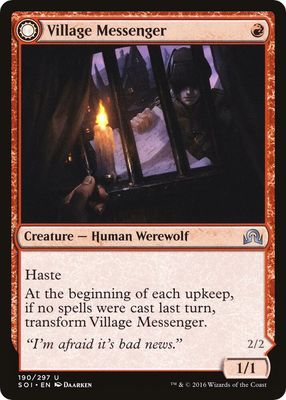 Village Messenger | Moonrise Intruder 190/297 -  Shadows over Innistrad Singles (Español)