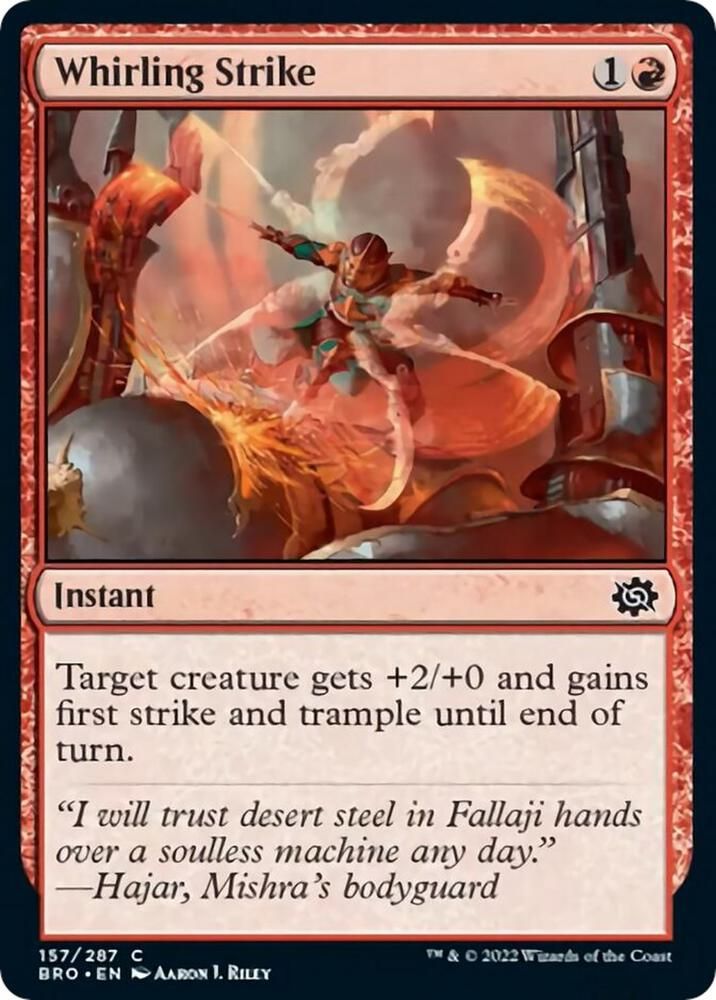 Whirling Strike 157/287 - The Brothers&#39; War (BRO) (Español)