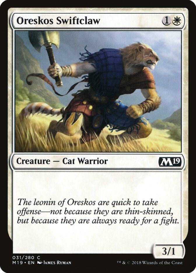 Oreskos Swiftclaw 031/280 - Core Set 2019 (M19) (Español)