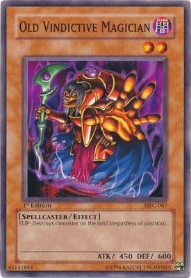 Old Vindictive Magician - MFC-067 - Common 1st Edition Magician&#39;s Force [MFC] Singles