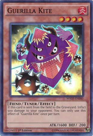 Guerilla Kite - WSUP-EN040 - Super Rare 1st Edition YuGiOh World Superstars 1st Edition Singles