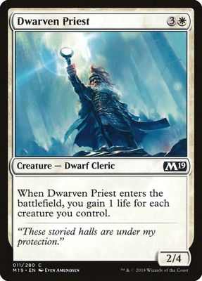 Dwarven Priest 011/280 - Core Set 2019 (M19) (Español)
