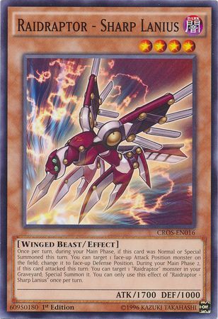 Raidraptor - Sharp Lanius - CROS-EN016 - Common 1st Edition Crossed Souls 1st Edition Singles (espanol)