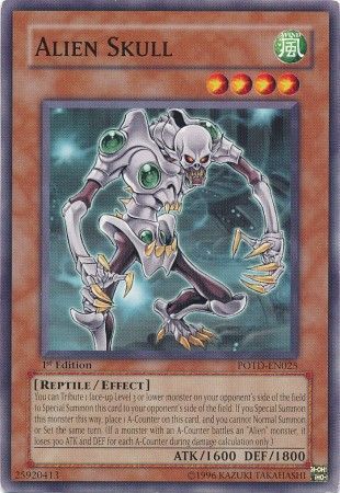 Alien Skull - POTD-EN025 - Common 1st Edition Power of the Duelist [POTD] 1st Edition Singles