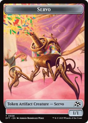 Servo // Thopter (0009) Double-Sided Token - Aetherdrift (DFT) Aetherdrift