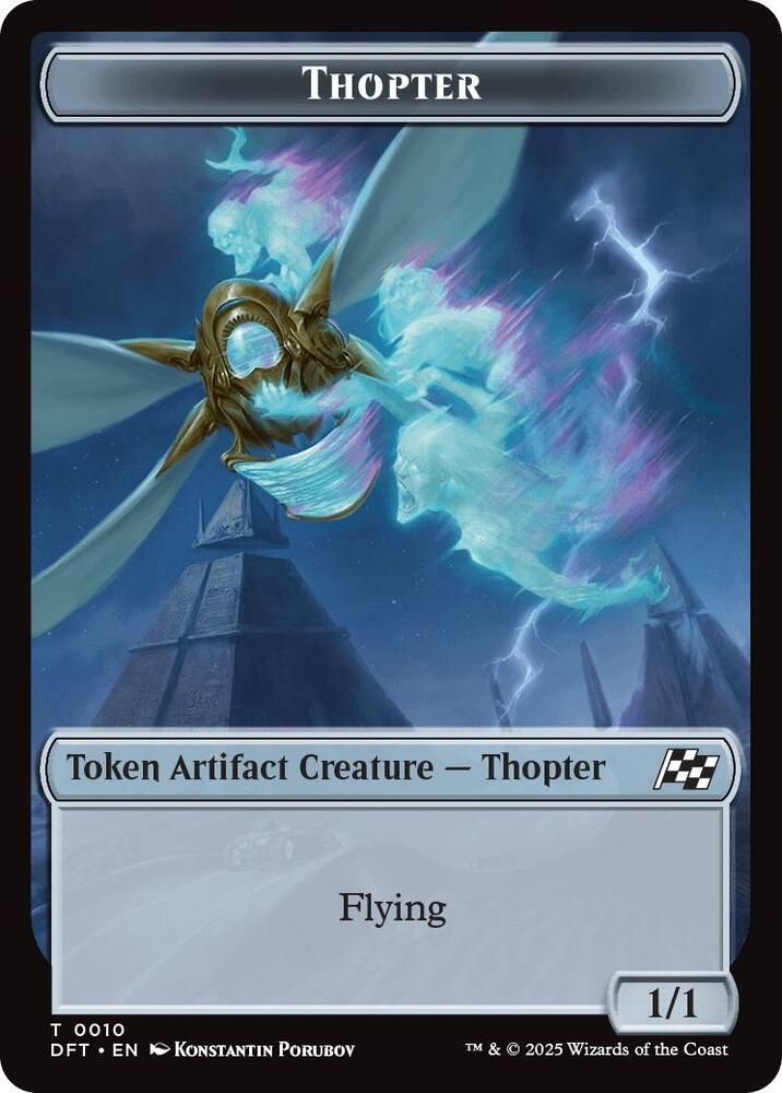 Goblin // Thopter (0010) Double-Sided Token - Aetherdrift (DFT) Aetherdrift