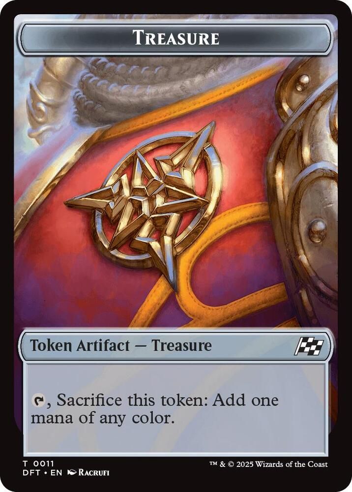 Thopter (0009) // Treasure Double-Sided Token - Aetherdrift (DFT) Aetherdrift