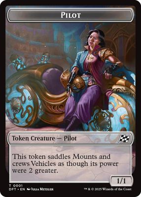 Zombie (0003) // Pilot Double-Sided Token - Aetherdrift (DFT) Aetherdrift