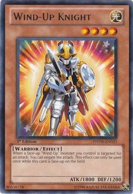 Wind-Up Knight - PHSW-EN023 - Rare 1st Edition Photon Shockwave 1st Edition Singles