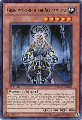 Grandmaster of the Six Samurai - RYMP-EN087 - Common 1st Edition Ra Yellow Mega Pack 1st Edition Singles