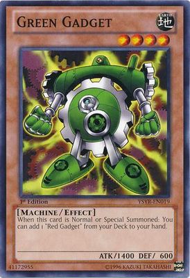 Green Gadget - YSYR-EN019 - Common 1st Edition Starter Deck: Yugi Reloaded 1st Edition Singles