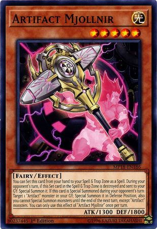 Artifact Mjollnir - MP18-EN186 - Common 1st Edition 2018 Mega-Tins Singles