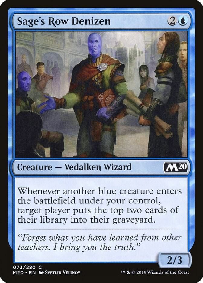 Sage&#39;s Row Denizen 073/280 - Core Set 2020 (M20) (Español)