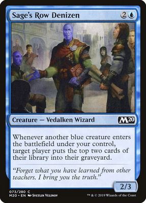 Sage&#39;s Row Denizen 073/280 - Core Set 2020 (M20) (Español)