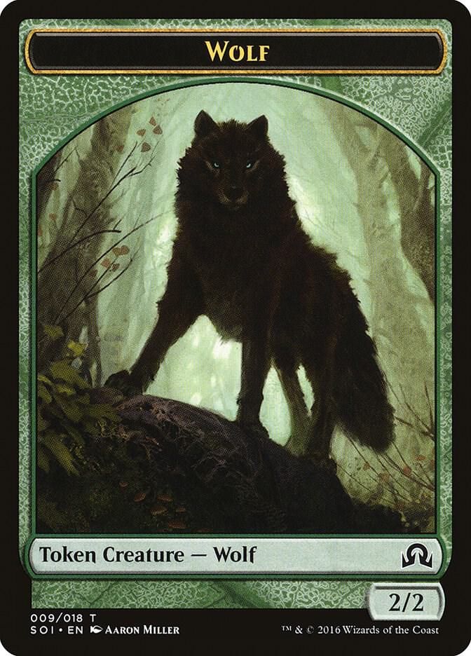 Wolf Token 008/018 - Shadows over Innistrad (SOI)