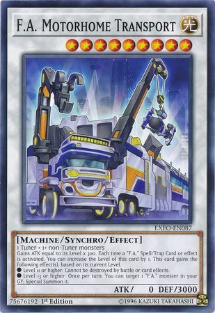 F.A. Motorhome Transport - EXFO-EN087 - Common 1st Edition Extreme Force [EXFO] 1st Edition Singles