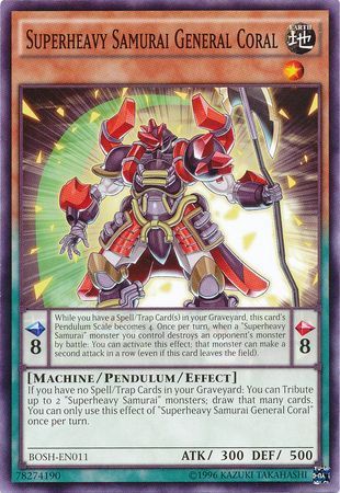 Superheavy Samurai General Coral - BOSH-EN011 - Common Unlimited Breakers of Shadow Unlimited Singles