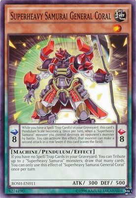 Superheavy Samurai General Coral - BOSH-EN011 - Common Unlimited Breakers of Shadow Unlimited Singles