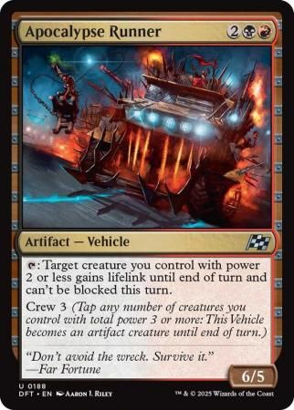 Apocalypse Runner - 0188 Aetherdrift Singles
