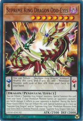Supreme King Dragon Odd-Eyes - LEDD-ENC02 - Common 1st Edition Legendary Dragon Decks Singles