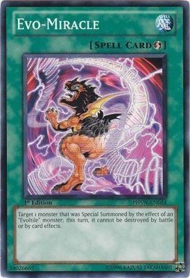 Evo-Miracle - PHSW-EN054 - Common 1st Edition Photon Shockwave 1st Edition Singles