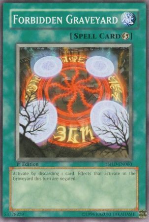 Forbidden Graveyard - TSHD-EN060 - Common 1st Edition The Shining Darkness [TSHD] 1st Edition Singles