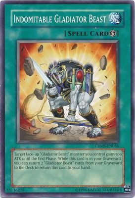 Indomitable Gladiator Beast - CRMS-EN056 - Common Unlimited Crimson Crisis [CRMS] Unlimited Singles