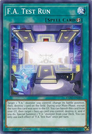 F.A. Test Run - EXFO-EN089 - Common 1st Edition Extreme Force [EXFO] 1st Edition Singles (espanol)