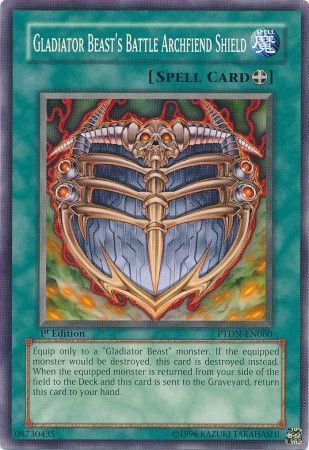 Gladiator Beast&#39;s Battle Archfiend Shield - PTDN-EN060 - Common 1st Edition Phantom Darkness [PTDN] Singles