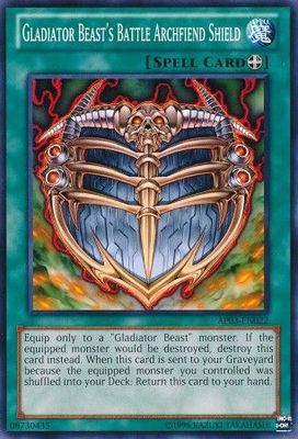 Gladiator Beast&#39;s Battle Archfiend Shield - AP03-EN022 - Common Unlimited Astral Pack 3 AP03