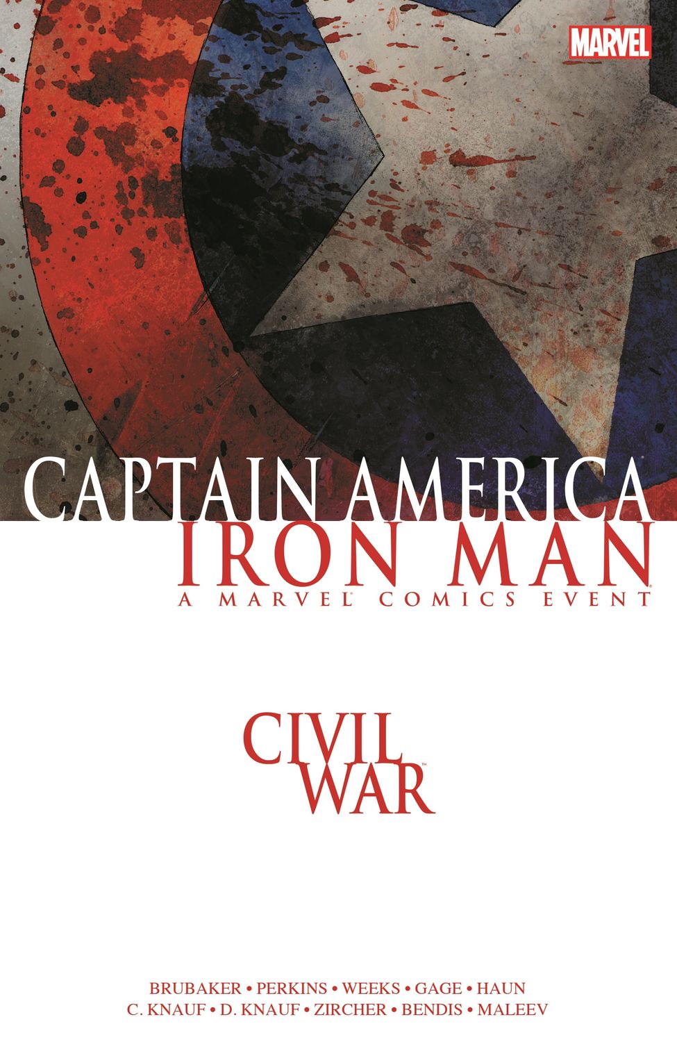 NELA-n, Civil War Comic Captain America Iron Man Libro Marvel Inglés TP