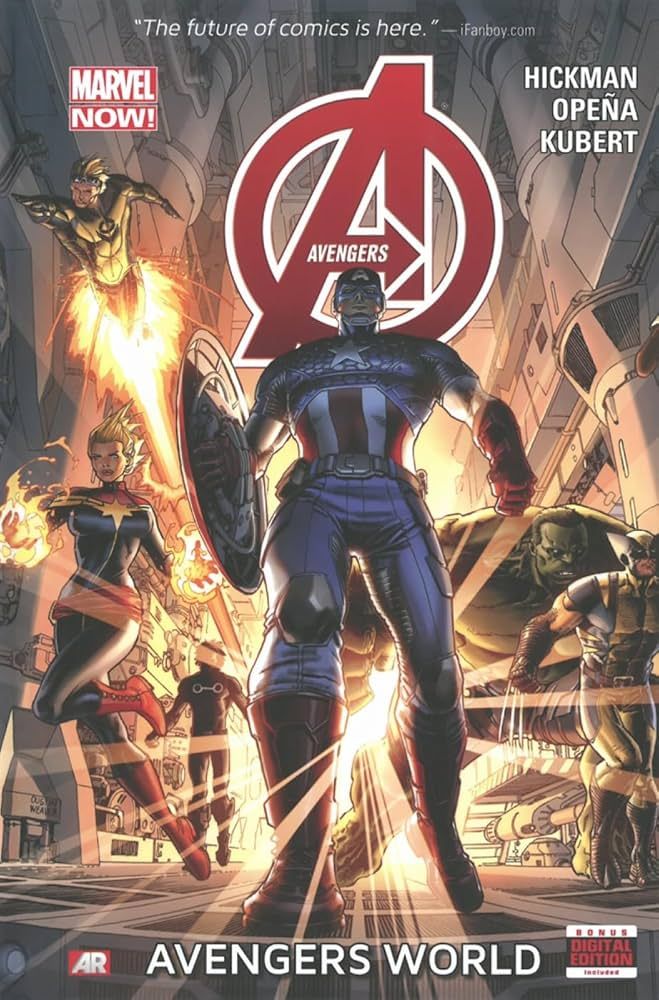 SH Avengers Comic Libro Avengers World Tapa Dura Marvel Ingles
