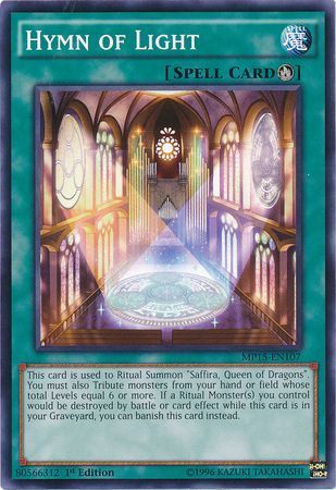 Hymn of Light - MP15-EN107 - Common 1st Edition Yu-Gi-Oh! 2015 Mega-Tins [MP15]