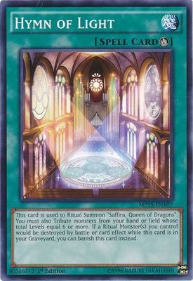 Hymn of Light - MP15-EN107 - Common 1st Edition Yu-Gi-Oh! 2015 Mega-Tins [MP15]