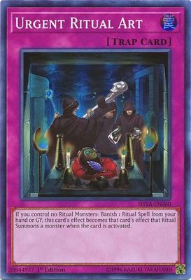 Urgent Ritual Art - SHVA-EN060 - Super Rare 1st Edition Shadows in Valhalla 1st Edition Singles