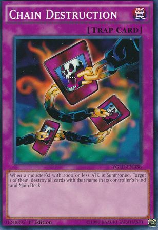 Chain Destruction - YGLD-ENB38 - Common 1st Edition Yugi&#39;s Battle City Deck 1st Edition (YGLD-ENB)