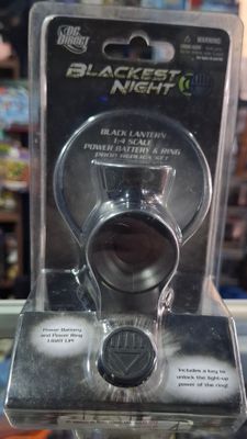 SH Blackest Night Linterna Negra Escala 1/4 Power Battery Anillo Linterna Verde DC Comics Prop Replica Set DC Direct