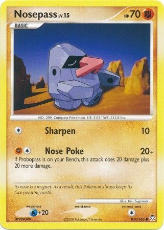 Nosepass - 109/146 - Common Diamond &amp; Pearl: Legends Awakened Singles