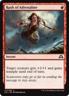 Rush of Adrenaline 177/297 - Shadows over Innistrad Singles
