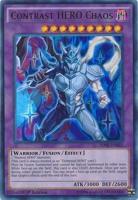 Contrast Hero Chaos - SDHS-EN041 - Ultra Rare 1st Edition Structure Deck: HERO Strike 1st Edition Singles