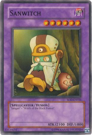Sanwitch - SOD-EN036 - Common Unlimited Soul of the Duelist [SOD] Unlimited Singles